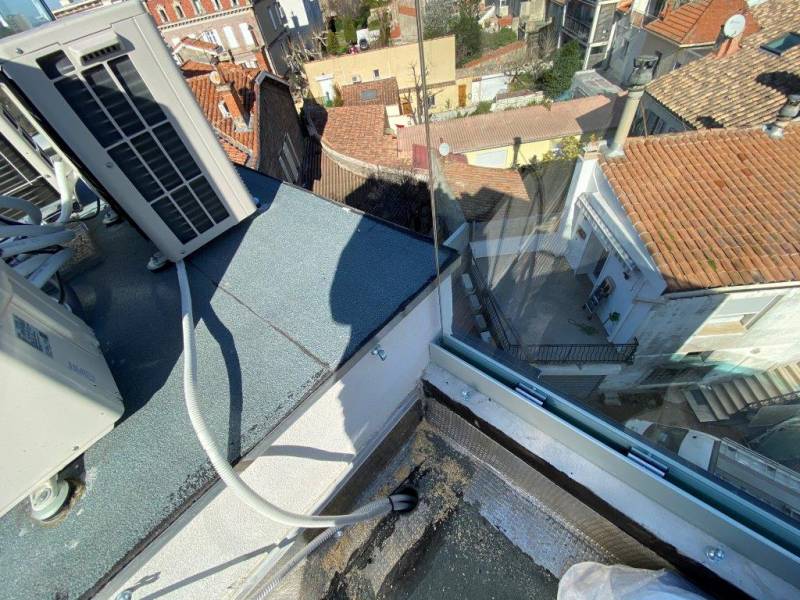 TERRASSE EN IPE SUR TOIT TERRASSE