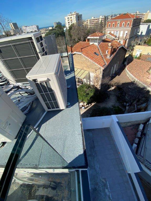 TERRASSE EN IPE SUR TOIT TERRASSE