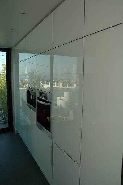 PLACAGE VERRE LAQUE BLANC
