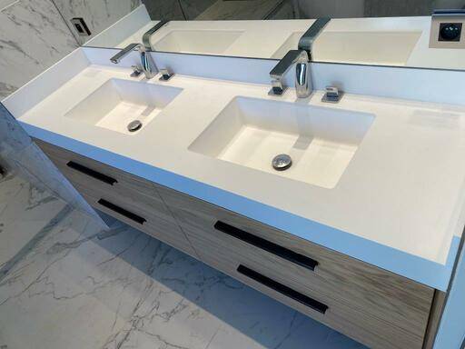 PLAN VASQUE LUXE CREDENCE CORIAN