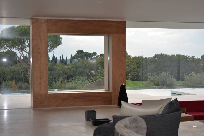 habillage bois pour villa