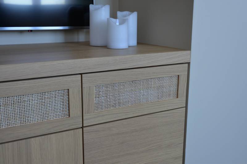 MEUBLE TV AERATION BOIS NOBLE