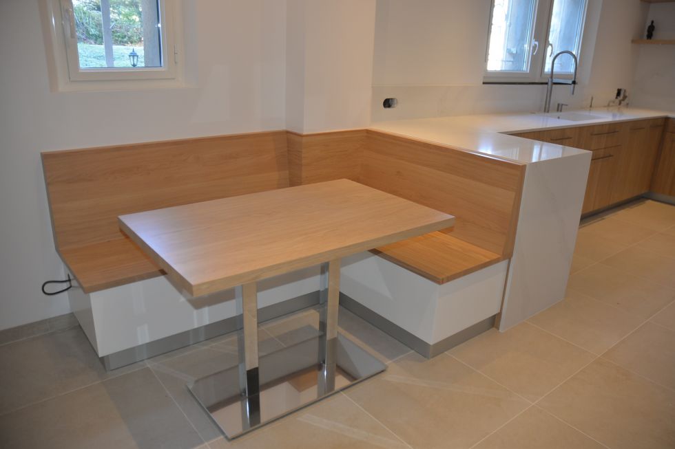 banquette en angle Chêne Massif